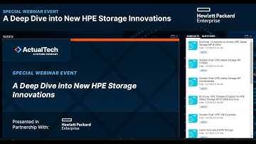 A Deep Dive into New HPE Storage Innovations