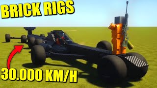 BRICK RIGS - VEHÍCULOS DE SUPERVELOCIDAD +30000 KM/H - BRICK RIGS con ROSGAMER | Gameplay Español