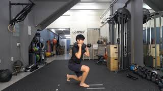 Double Arm Pendulum Swing to Forward Lunge