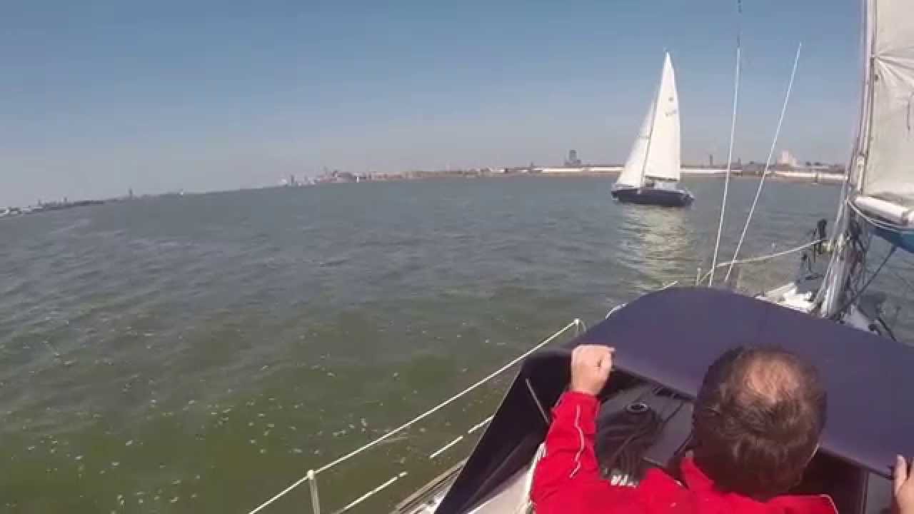 Sailing on the river Mersey 2014