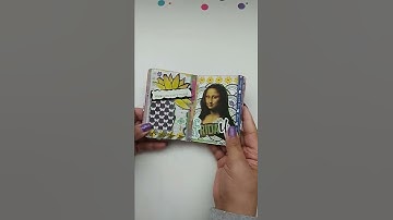 Glue Book Flip Through/Mini Composition Book 📕Collage Journal #shorts #gluebook #inspirationalquotes