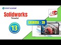 SOLIDWORKS -2D -Tutorial-Exercise-13|solidworks certification training in coimbatore