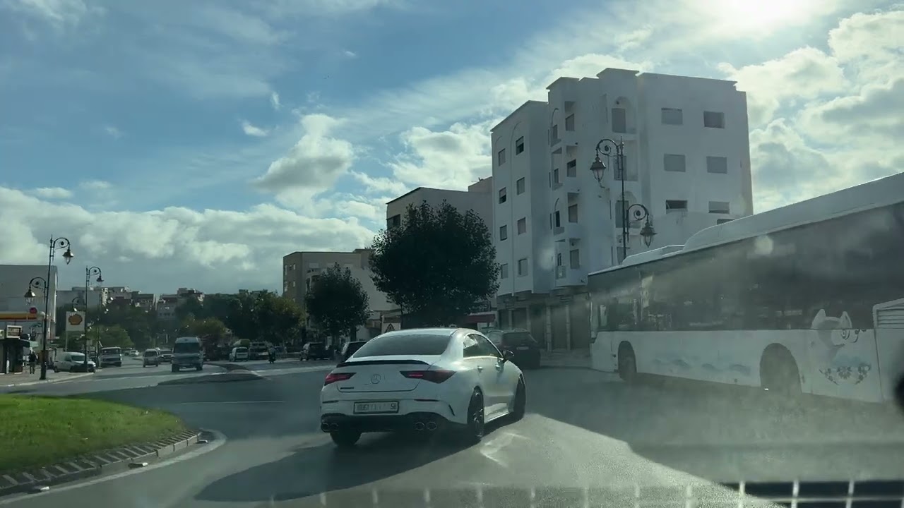 جولة صباحية في مدينة تطوان ، حي اللوحة الرمانة الطريق الدائري.