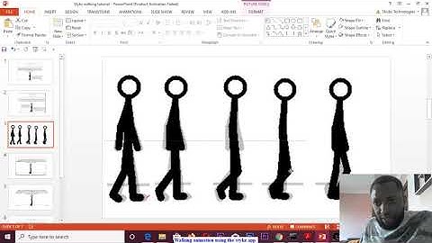 How to create a walking animation using stkyz app