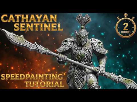 Cathayan Sentinel painted in 2 hours! Assembly takes longer than painting!