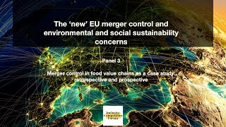 The ‘new’ EU merger control and environmental and social sustainability concerns - Panel 3
