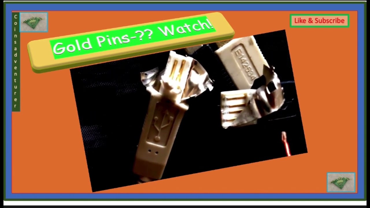 Gold At USB port 'Gold Mining in Electronics' Watch