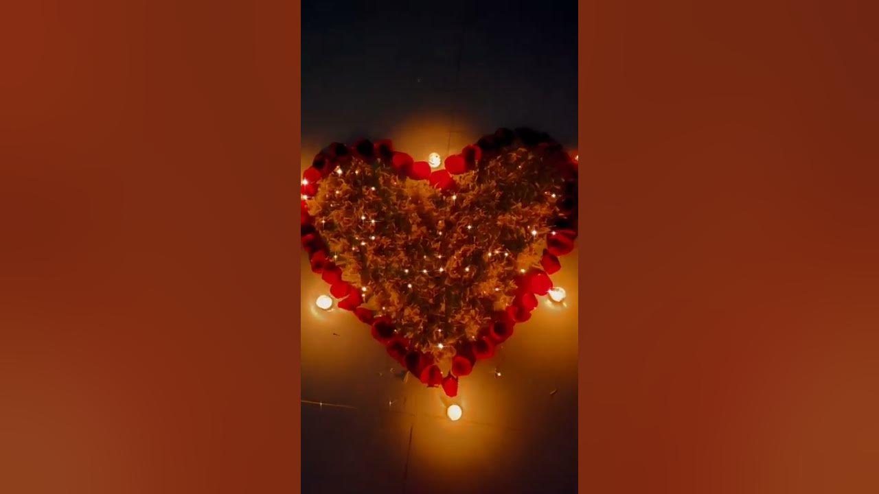 #Love #flowers #candle #rose