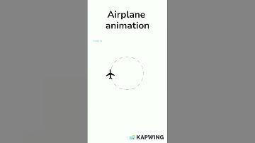 Airplane Rotation animation | rotation over fixed path #shorts #ui