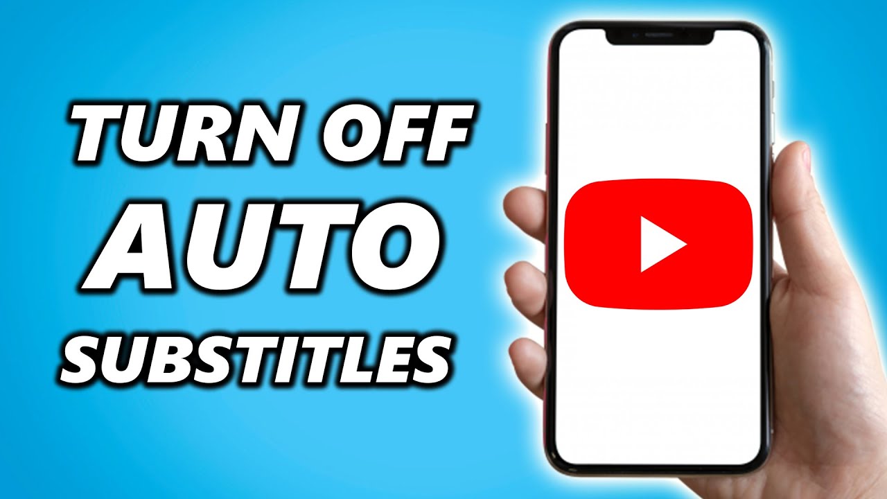 How to Turn OFF Automatic Subtitles on YouTube (iPhone) - YouTube