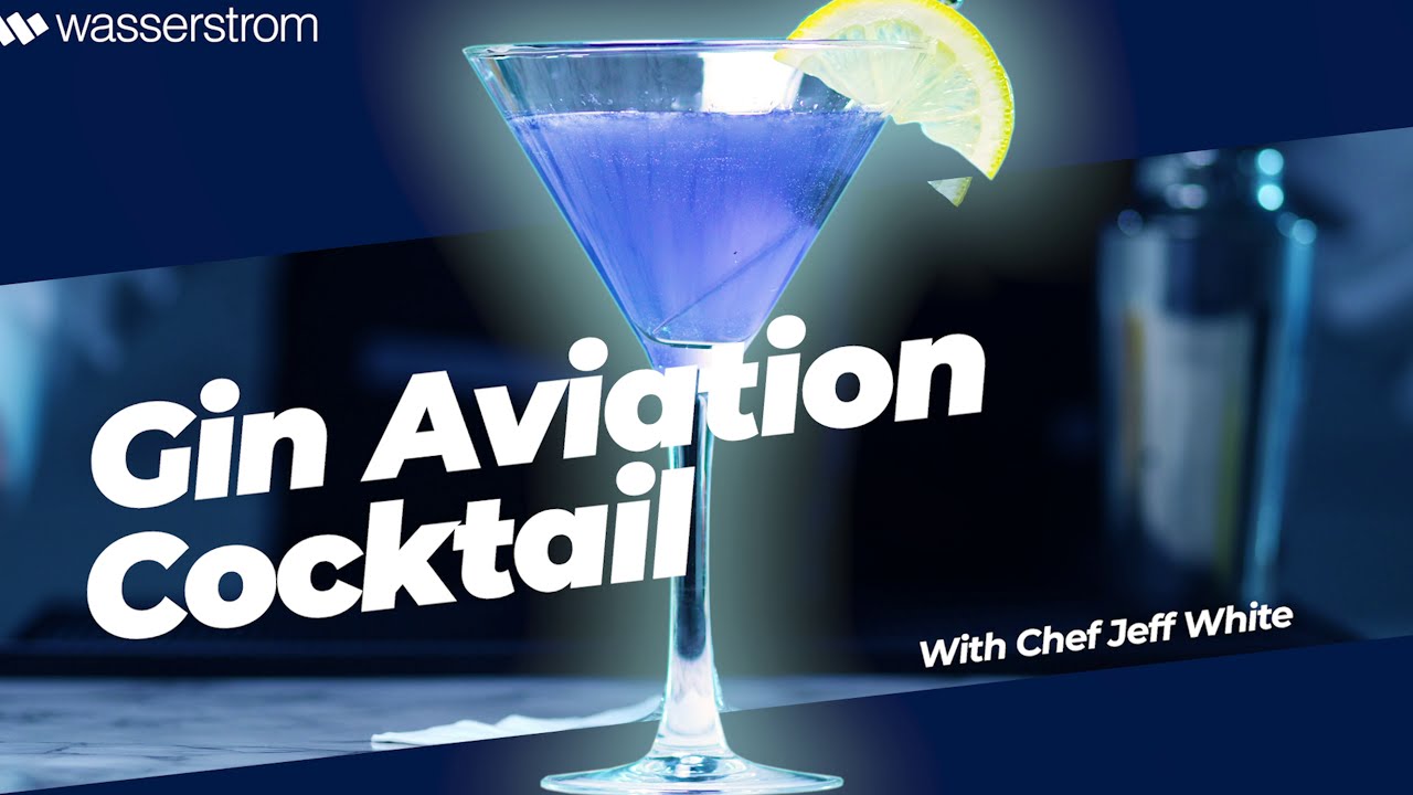 Preparing an Aviation Cocktail with an Arcoroc Excalibur Glass