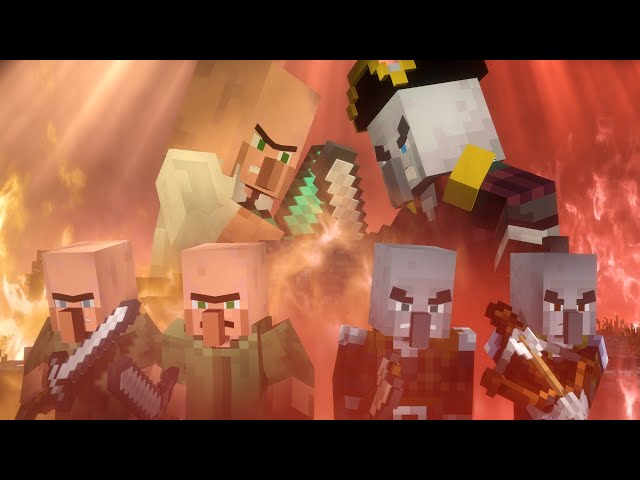 Villagers vs Pillagers Life | FULL MOVIE | MINECRAFT ANIMATION class=