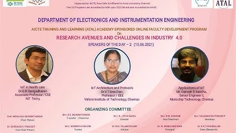 Five days ATAL online FDP - IoT Applications ( Day-2, Session-3)