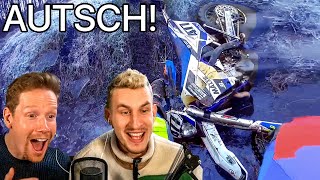 DAVID UND SÖREN REAGIEREN AUF MOTORRAD FAILS UND CRASHES