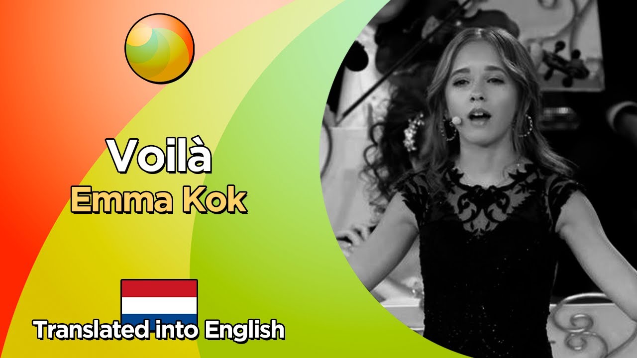 Emma Kok   Voil Lyrics in French and translated into English