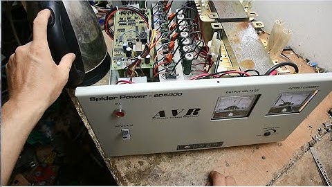 Có lẽ bạn chưa từng gặp thiết bị này:Spider Power -SD5000 ổn áp(AVR) của Hàn Quốc!