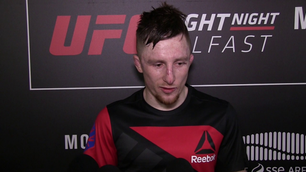 Post-Fight Scrum with Brett Johns at UFC Belfast