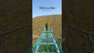 Walk in the sky at Rajgir Glass Bridge! Thrill + view = unforgettable! 🌉✨ #shorts #Rajgir