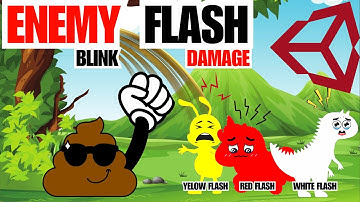 How to make Blink/Flash on Hit in unity (Unity Tutorial)