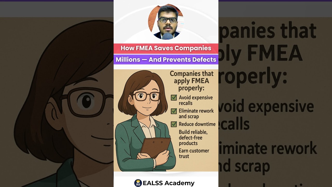 How FMEA (Failure Mode Effect Analysis) Saves Companies Millions & Prevents Defects? | EALSS Academy