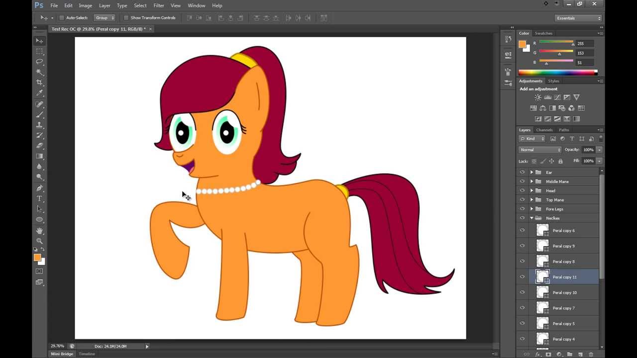 Speed Paint - Big Clementine Cherry, My Little Pony OC