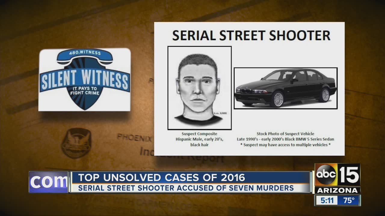 Unsolved Cases of 2016: Serial Street Shooter strikes in Phoenix - YouTube