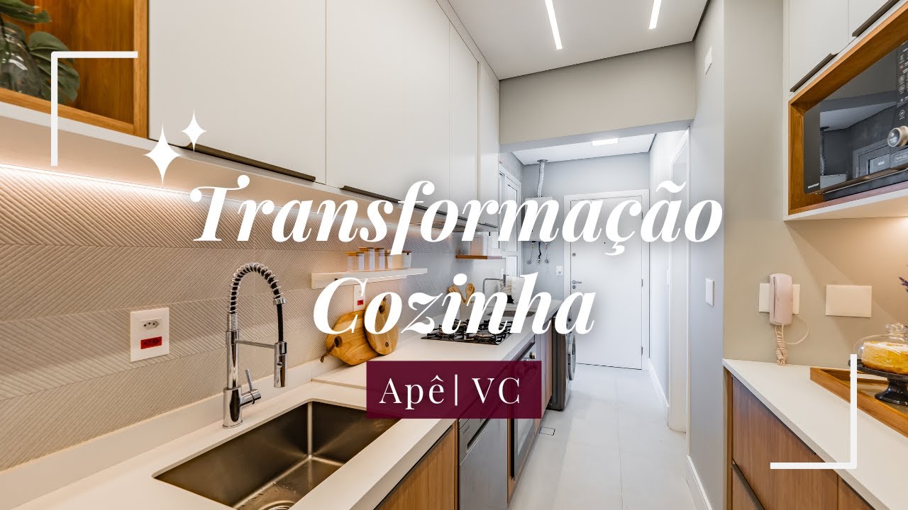 TRANSFORMAÇÃO COMPLETA DA COZINHA | APÊ VC
