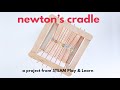 How to build a simple diy newtons cradle
