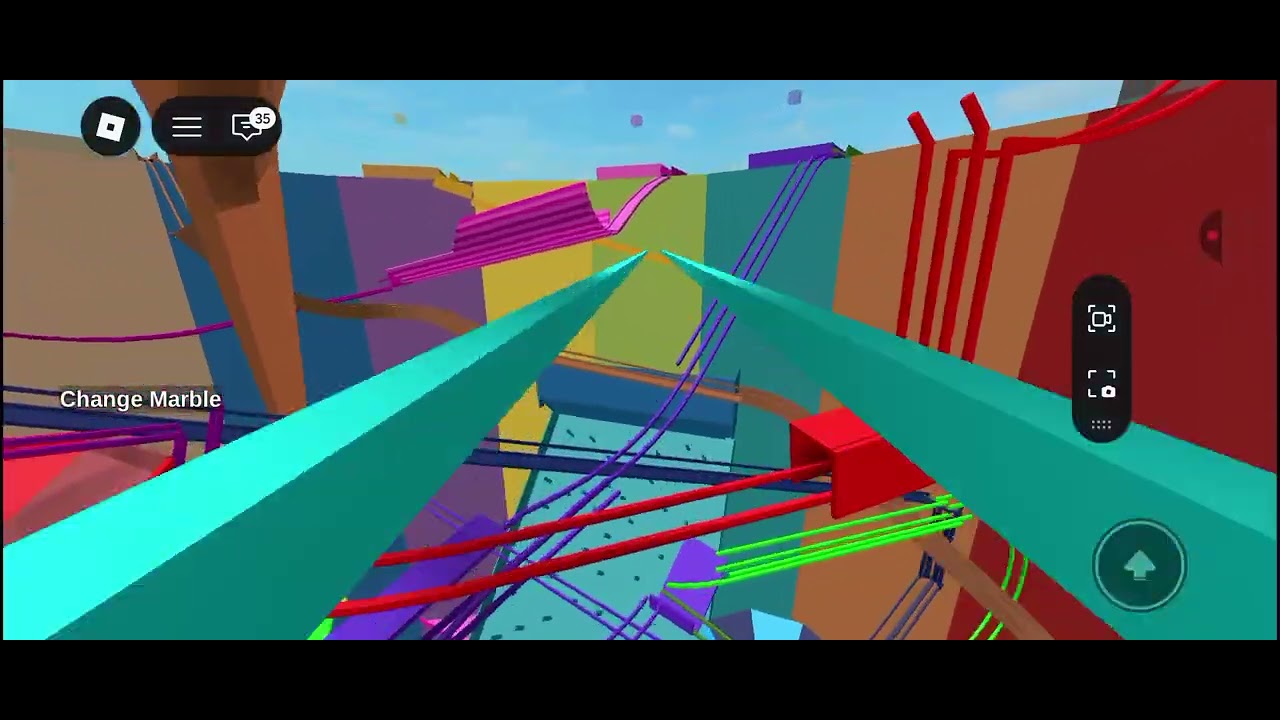 Me (Moses) playing mega marble run pit in roblox