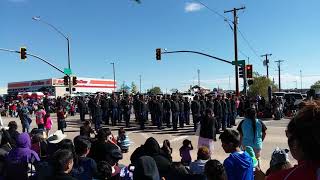 10132018 Western Navajo Fair Parade, Tuba City, Arizona - Pinon High Military Display