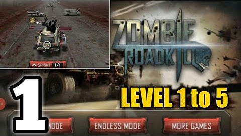 zombie roadkill 3d gameplay walkhthrough part -1 || zombie roadkill level 1 to 5 ( ios, android )