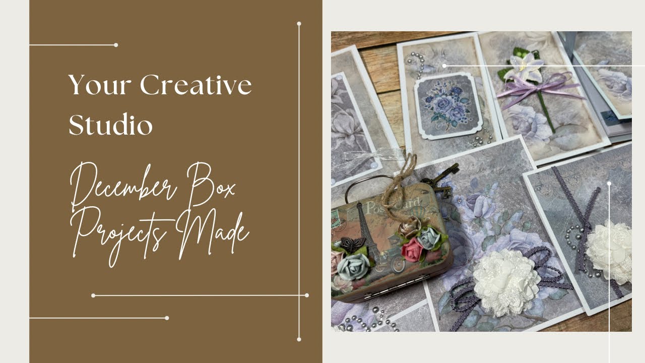 Your Creative Studio December Box Projects Made - YouTube