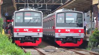 Kumpulan Kereta KRL Commuter Line TERBARU di Stasiun Pondok Cina DEPOK : KRL CRRC, CLI.225, JR 205