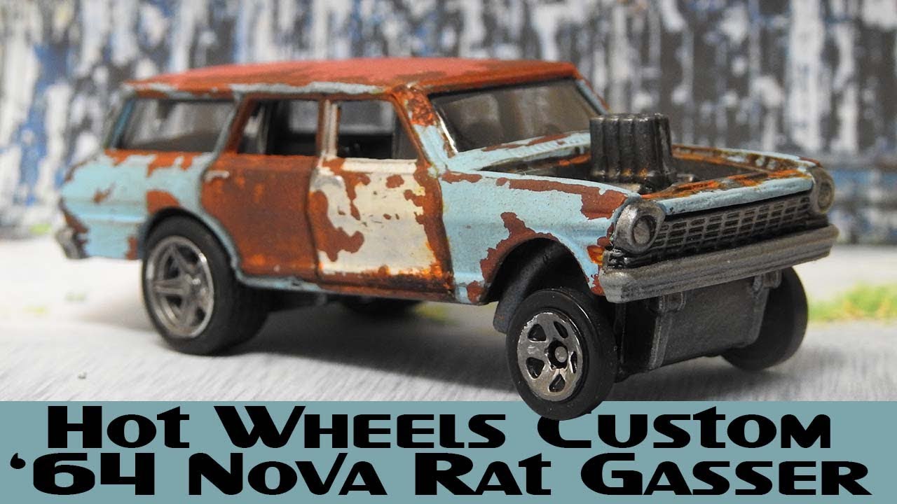 In this video I customize a Hot Wheels '64 Nova Gasser Wagon into a...