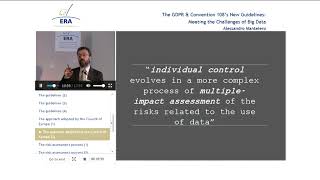 The GDPR & Convention 108’s New Guidelines: Meeting the Challenges of Big Data
