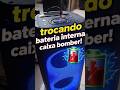 Trocando Bateria interna caixa de som Bomber #bateria #caixabluetooth #audio #som
