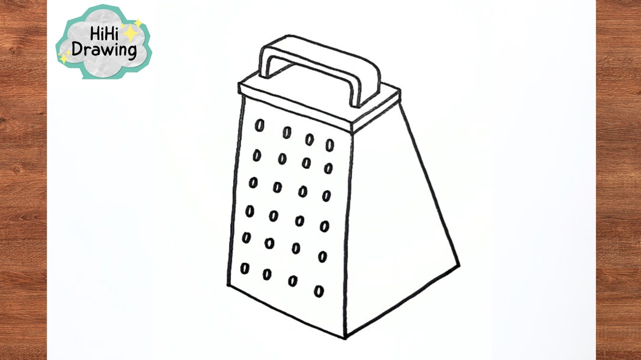 How To Draw a Grater | Kitchen Utensils Drawing Step by Step