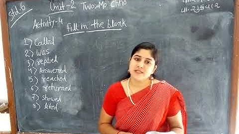 Standard 6 Unit-2 Two:Mo-Chho Activity-4