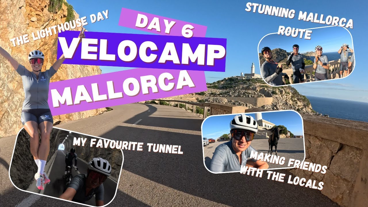 DAY 6 VELOCAMP MALLORCA | MALLORCA GOATS | CAP DE FORMENTOR LIGHTHOUSE | CAMP BBQ | TUNNEL | MEDALS