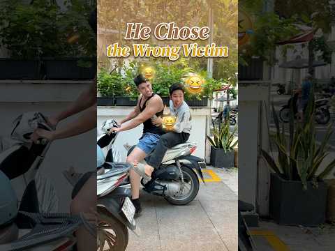 He picked the wrong target! [Nam Phương] #namphuong #shorts #funny #comedy #action