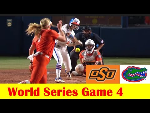 #5 Oklahoma State vs #4 Florida Softball Highlights, 2024 NCAA World Series Game 4