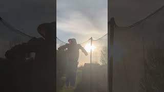 Face reveal but trampoline tricks