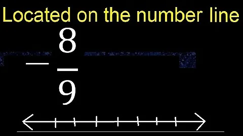 Located  -8/9 on the number line , locate negative fraction on the number line . represented