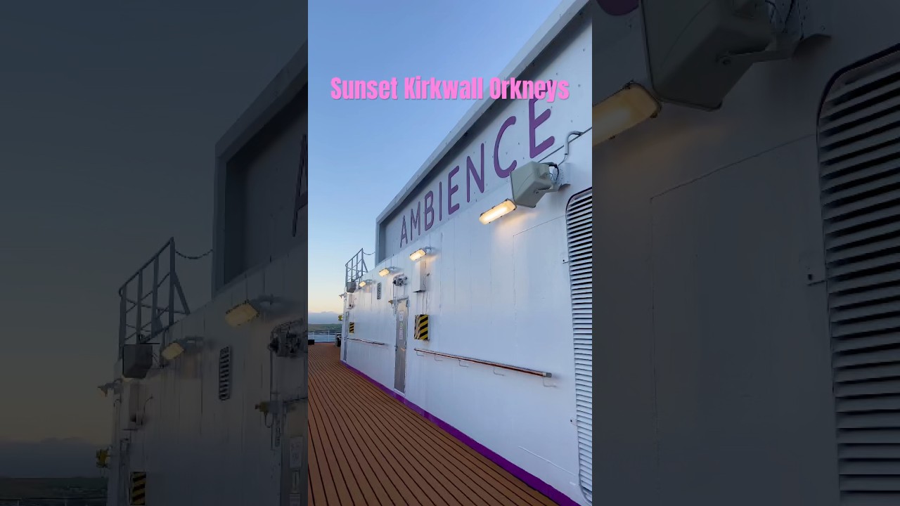 Cruising the Scottish Isles: Sunset in Kirkwall, Orkney