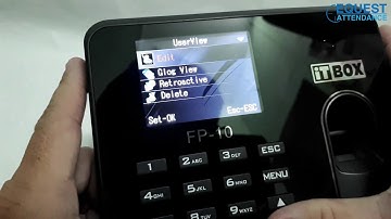 How To Delete User on ITBOX FP-10 Fingerprint Time Attendance Malaysia