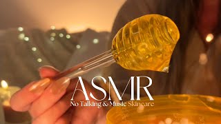 ASMR 🍯🧸 Honey Bear Comfort Spa (No Talking+ Music) Nervous System Care • Sleepy Skincare & Pampering