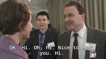 Interchange 1 Unit 1.  Are you Evan Chu ? English video with subtitles.