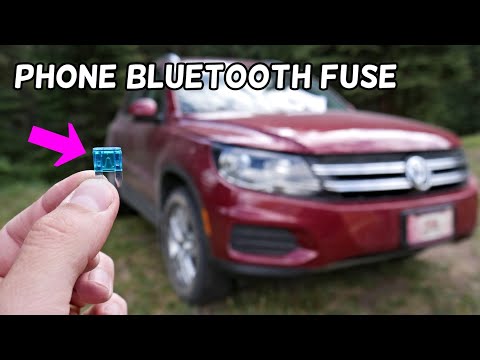 VW TIGUAN PHONE BLUETOOTH CONTROL MODULE FUSE LOCATION REPLACEMENT | BLUETOOTH NOT WORKING