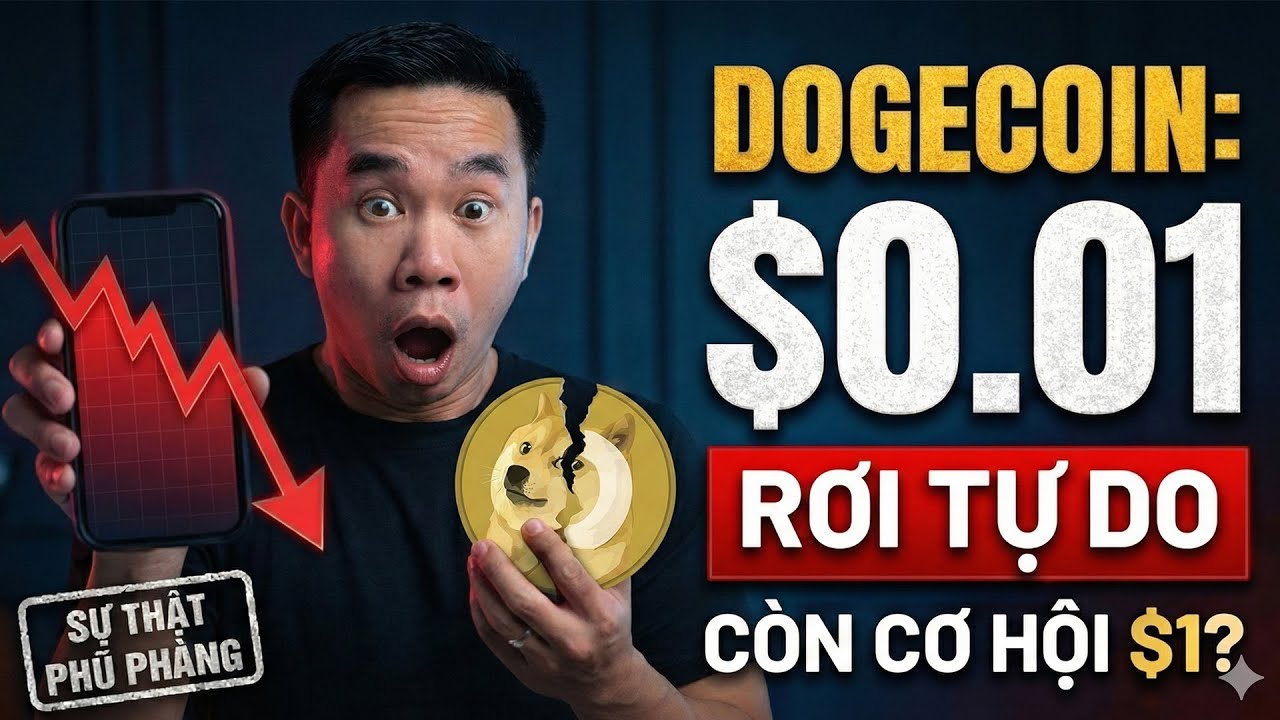 Dogecoin rơi về $0.01 — Liệu còn cơ hội lên $1? (Sự thật phũ phàng)