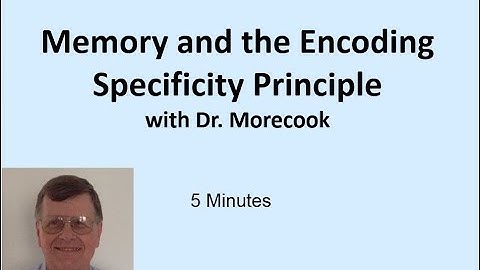 Chapter 5 The Encoding Specificity Effect